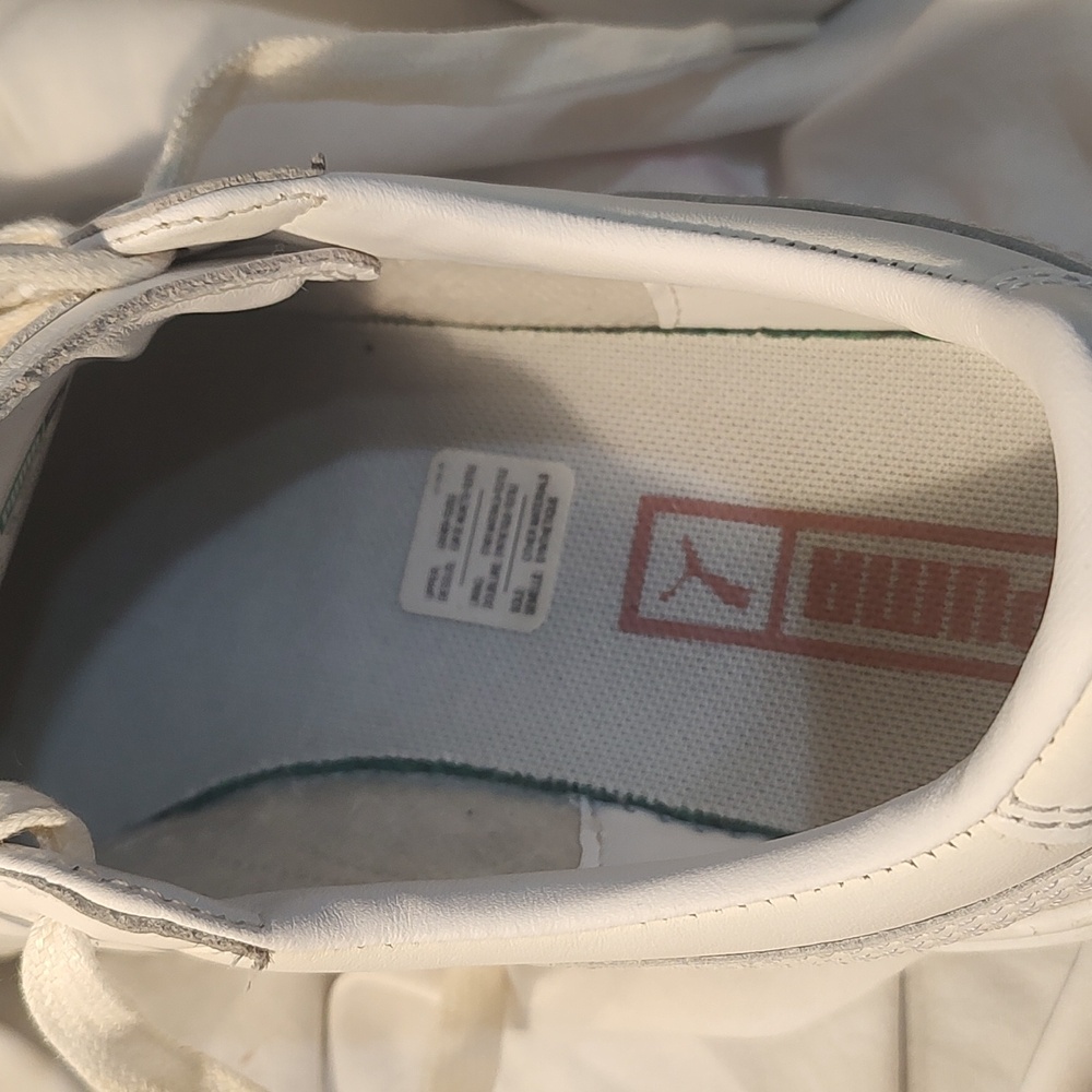 Puma women's white and Rose Gold platform sneaker - Picture 6 of 7